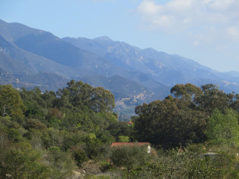 Santa Ynez Mountains near Santa Barbara