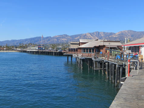 Stearns Wharf in Santa Barbara California USA